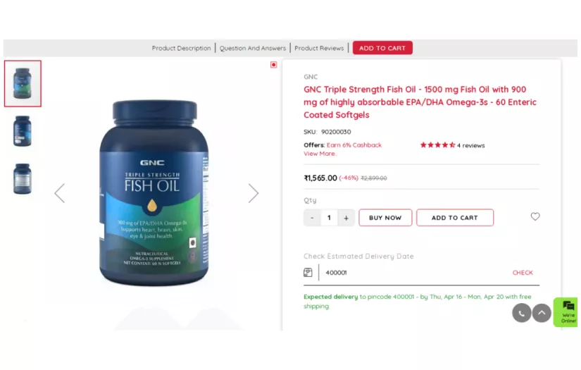 GNC (India) screenshot 2